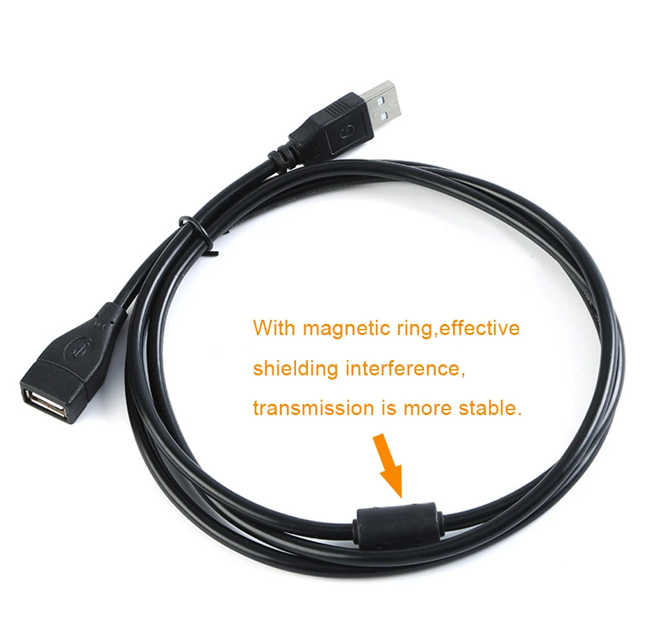 USB Extension Cable USB 2.0 Male to Female Extender cable Sync Cable for Computer PC Adapter Connector USB Extended Cable (10)