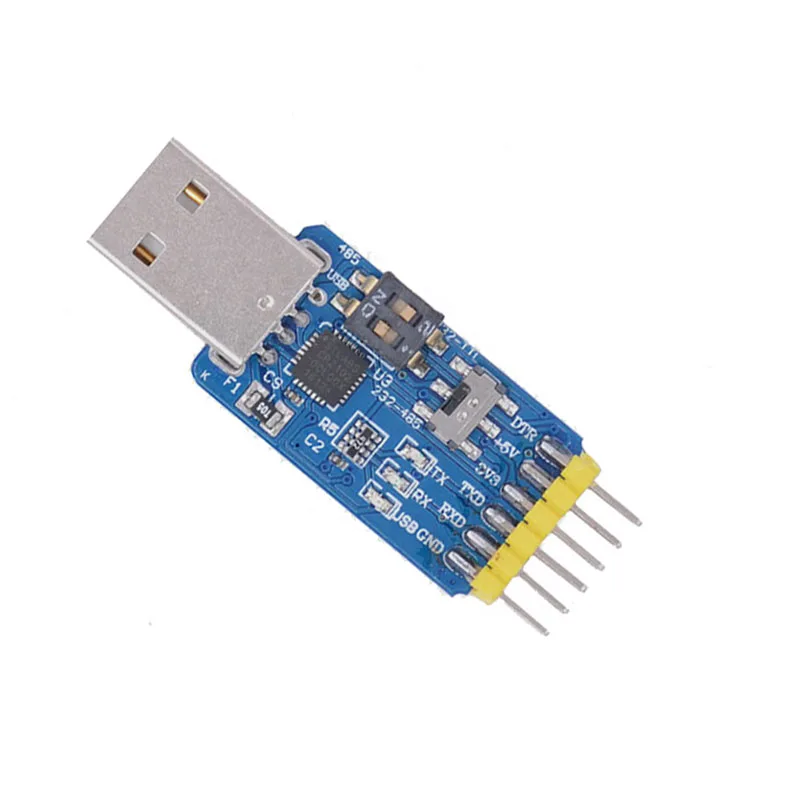Шесть в одном многофункциональный модуль последовательного порта CP2102 USB к TTL 485 232