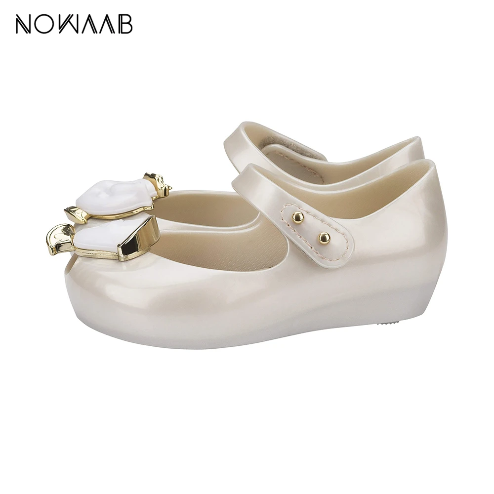 Мини Melissa Ultragirl + Beauty And The Beast летняя прозрачная обувь с бантом для девочек