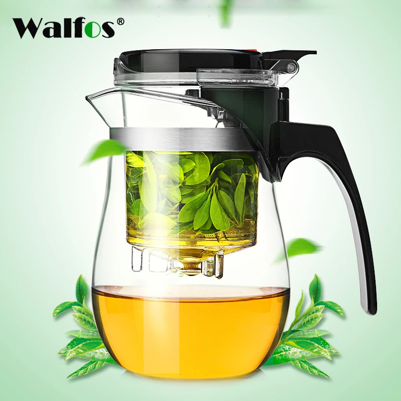 WALFOS High quality Heat Resistant Glass Teapot Chinese kung fu Tea Set