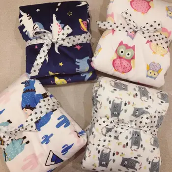 

Cartoon Baby Blankets Thicken Double Layer Fleece Infant Swaddle Infant Envelope Stroller Wrap Newborn Baby Bedding Blanket