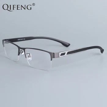 

QIFENG Spectacle Frame Eyeglasses Men Computer Optical Prescription Eye Glasses Frame For Male Transparent Clear Lens QF12008