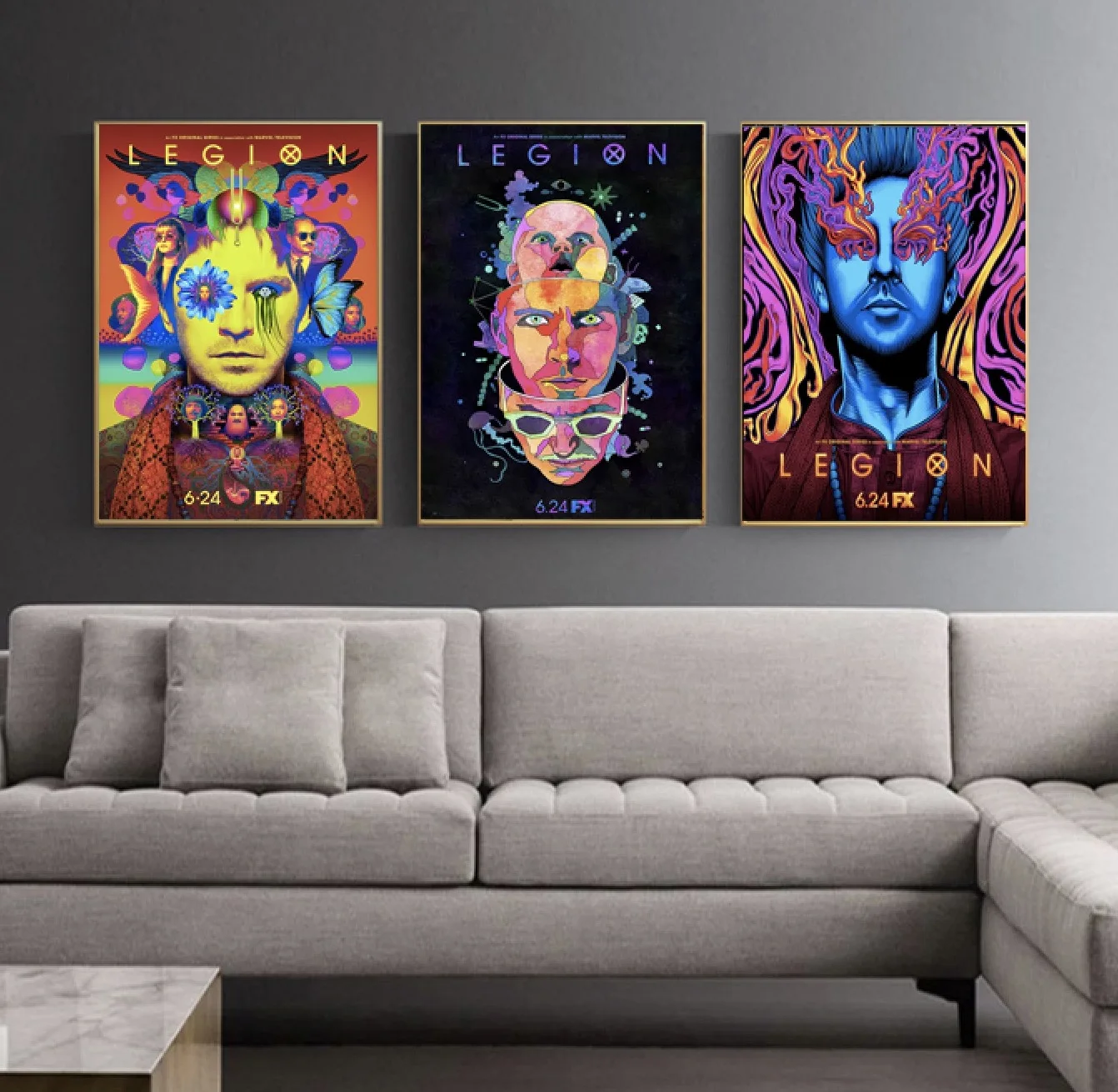 Legion Noah Hawley Season 3 Hot TV Series Psychedelic Silk Canvas Poster 24x36/'/'