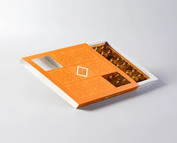 

Chocolate gift packaging kraft paper box with drawer,Customized Foldable Board Game And Box Printing ---PX10521