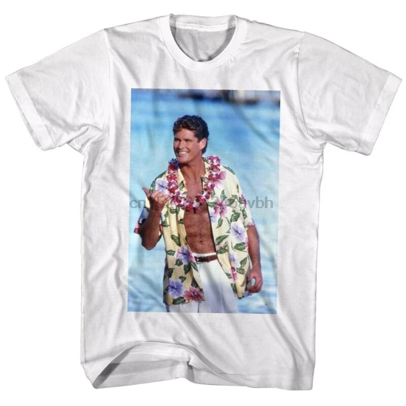 

Baywatch TV Show David Hasselhoff Licensed Adult T Shirt