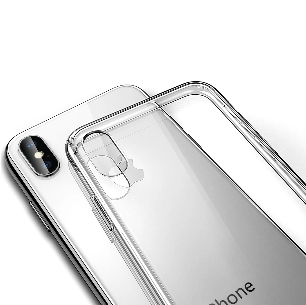 TIEGEM чехол для iPhone X TPU+ ARC Прозрачная мягкая рамка прозрачный силиконовый гибридный Чехол для Apple iPhone 10 чехол