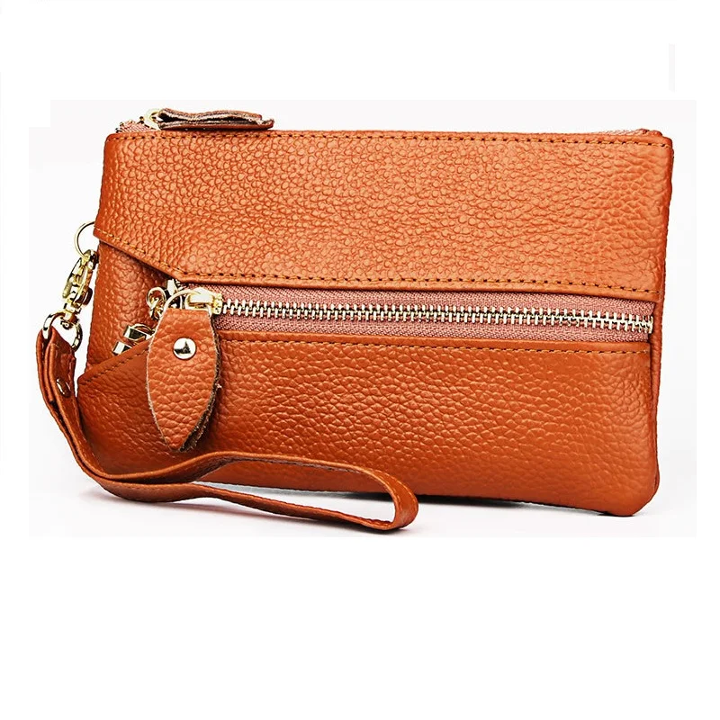 

2019 Fashion Key Wallet Genuine Leather Women Keychain Covers Zipper Key Case Bag Girl Key Holder Housekeeper Zipper Coin Pocket