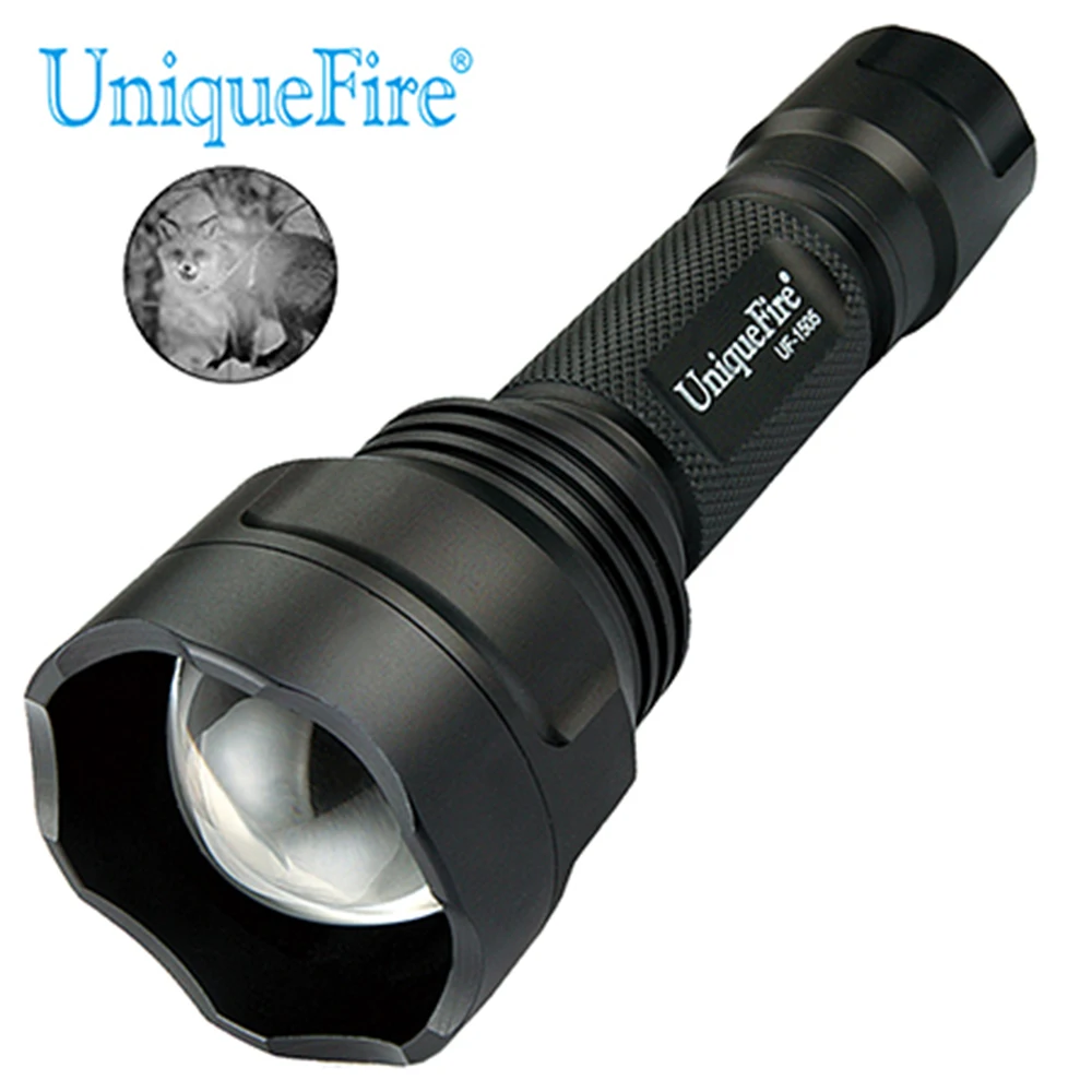 Infrared Light 940nm Flashlight Hunt Zoomable LED IR Torch Mount Rat Tail Charge