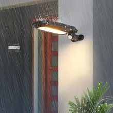 Вверх вниз IP44 светодиодный Открытый водонепроницаемый Солнечный настенный светильник с датчиком движения для улицы крыльца сада веранды