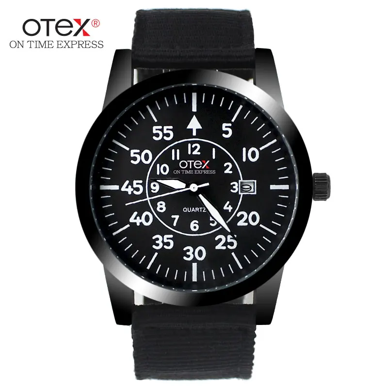 fashion canvas font b sports b font big dial font b watches b font men burst