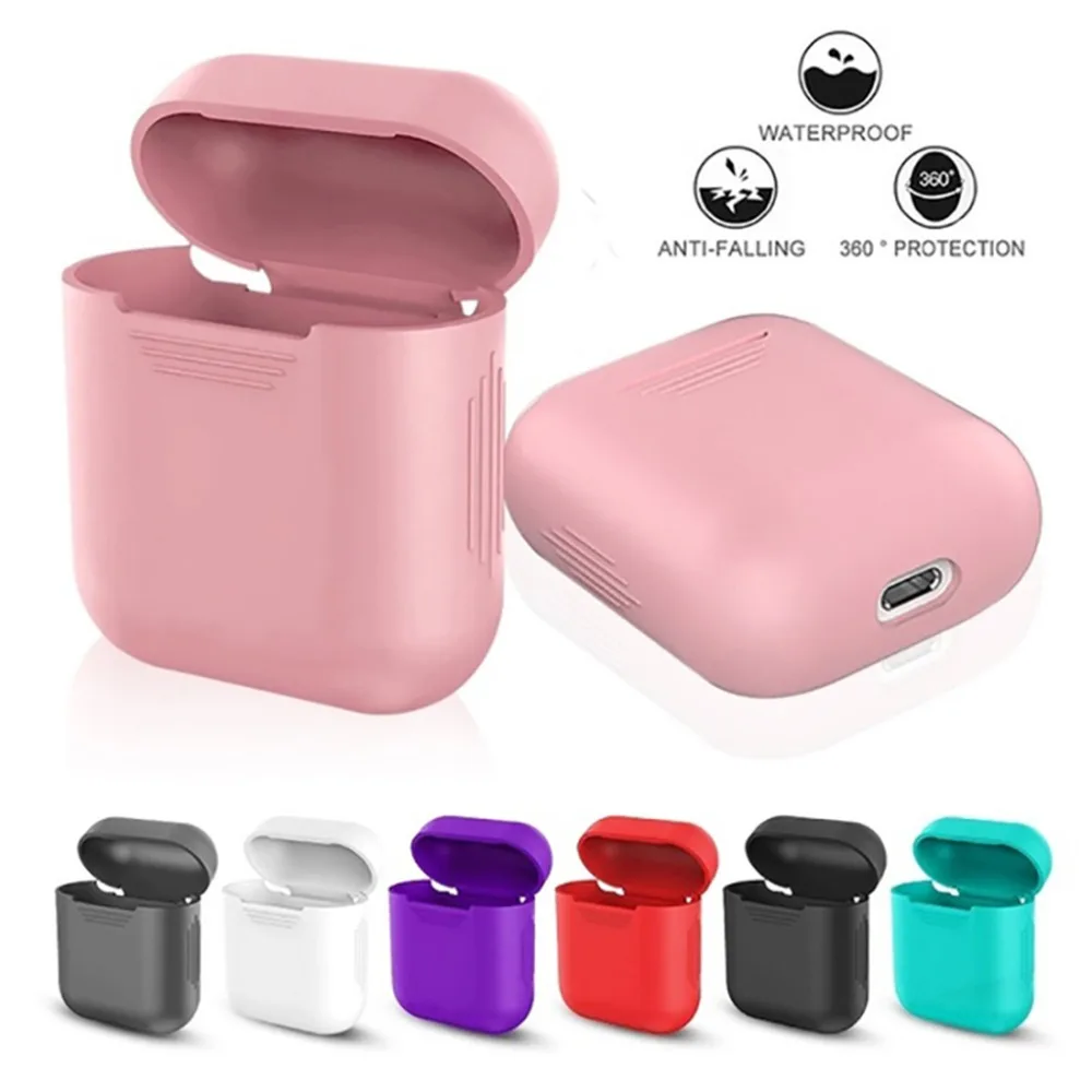 

High Quality Soft Silicone Case For Apple Airpods Shockproof AirPods Cover Earphone Coque Ultra Thin Cut Air Pods Protector Capa