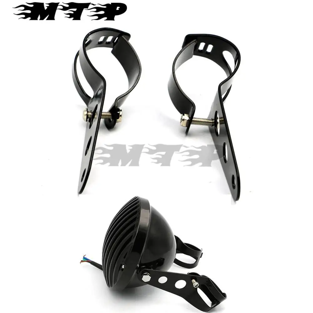 

1.26"-1.8" Motorcycle Motorbike Headlight Head Front Light Projector Headlamp Mounting Bracket Clamp Support Holder 32MM-46MM
