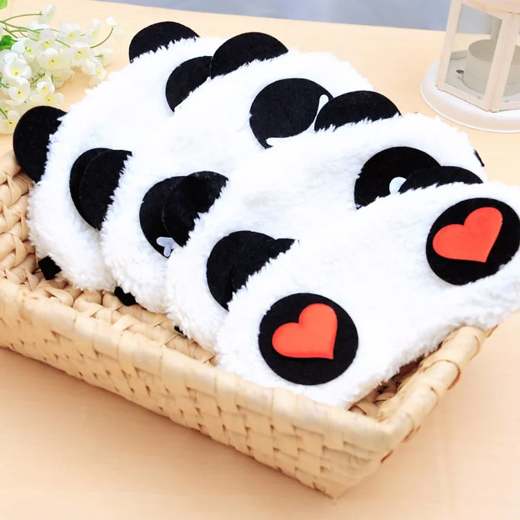С изображением милой панды спальный уход за кожей лица маска для сна, повязка на глаза тени для век Путешествия сна повязка для глаз