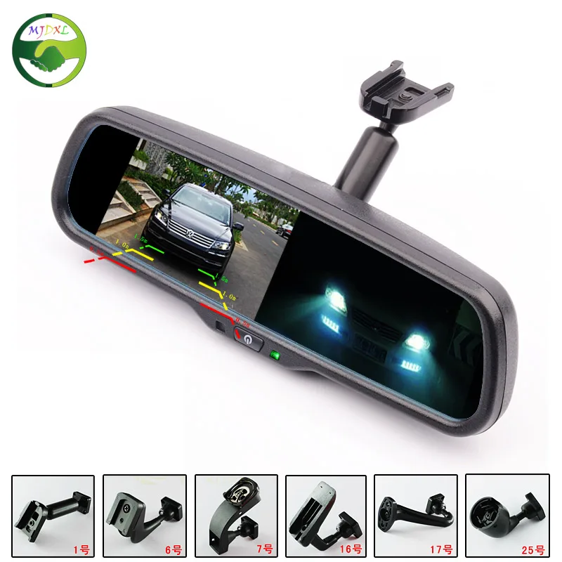 Auto Dimming 4 3 TFT LCD HD 800 480 Special Bracket Car Parking Rear View Rearview
