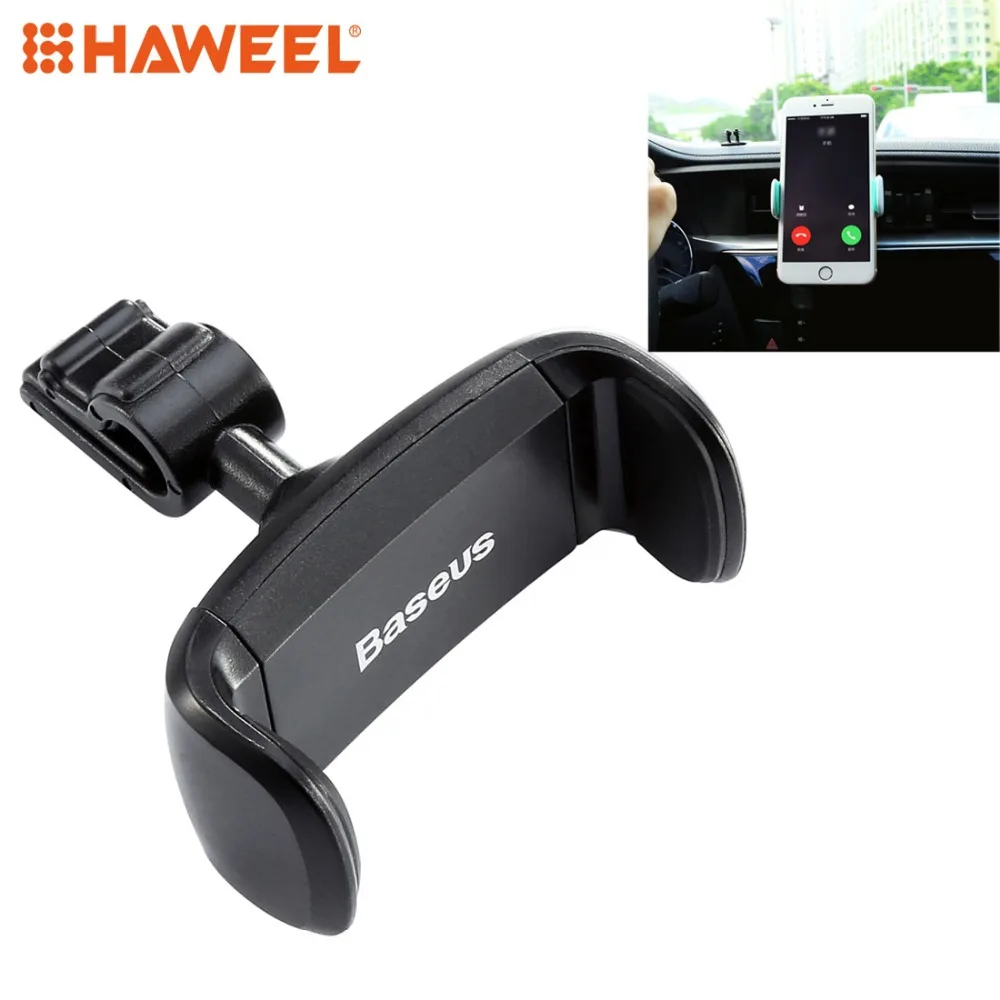 

HAWEEL Car Air Vent Phone Mount Holder Clamp 360 Degrees Rotation ABS + Silicone Phones Stand For 3.5 - 5.5 inch Mobile Phones