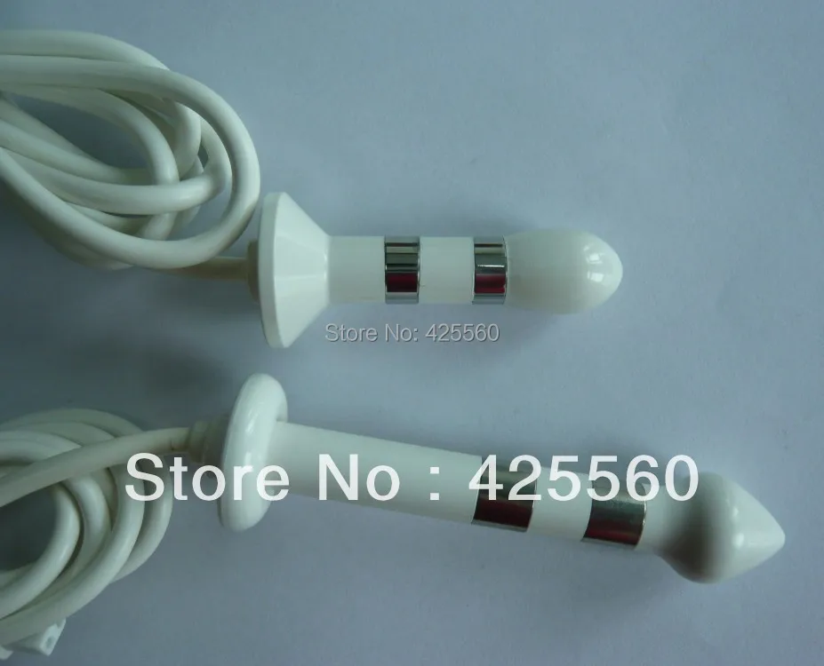 

2 Pieces Anal Electrode Probes For Electronic Pelvic Floor Exerciser Incontinence Therapy Use With TENS/EMS Machines