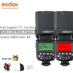 Godox V860II-C V860II-S V860II-N Speedlite Вспышка с Литий-Ионная Батарея Быстро 2.4 Г Беспроводной TTL Для Canon/Nikon/Sony