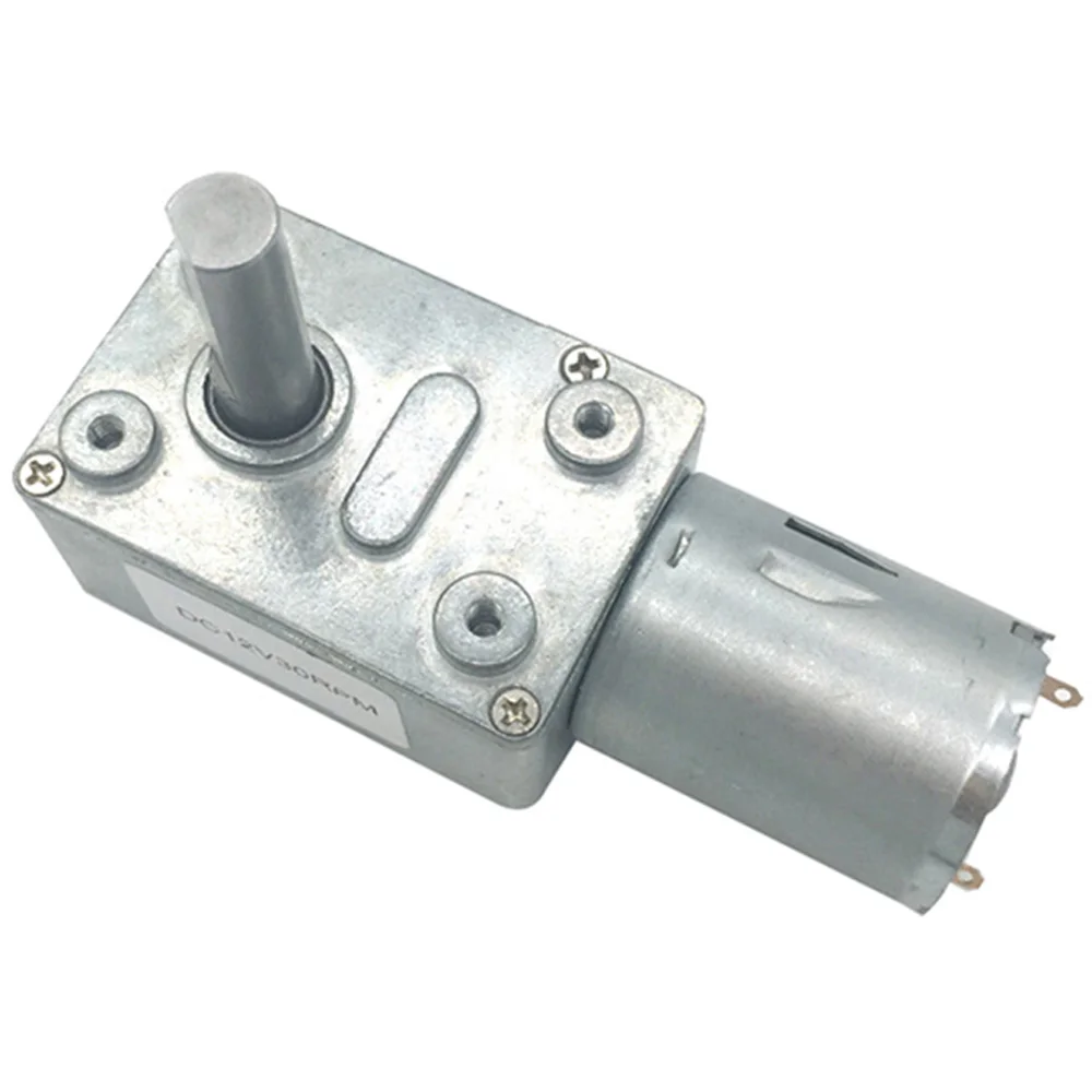 

Carbon Brush Micro DC Worm Geared Motor High Torque 6V 12V 24V Diameter 8MM 3 To 150RPM Self Locking Adjustable Speed Reversed