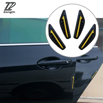 

ZD Car bumper For Mini cooper Buick Chevrolet cruze captiva aveo Hyundai solaris i30 Saab 4PCS Car door anti-collision stickers