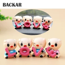 Backar Авто смолы любовь со Свинкой из мультфильма «Тачки»; украшение для укладки для Skoda Fabia Superb Ford mondeo mk4 mk3 Mitsubishi ASX аксессуары