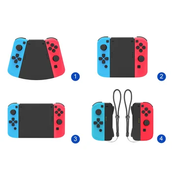 

5 in 1 Connector Pack For Nintend Switch for Joy-Con Gamepad Game Controller Left+Right ABS Hand Grip Case Handle Holder Cover