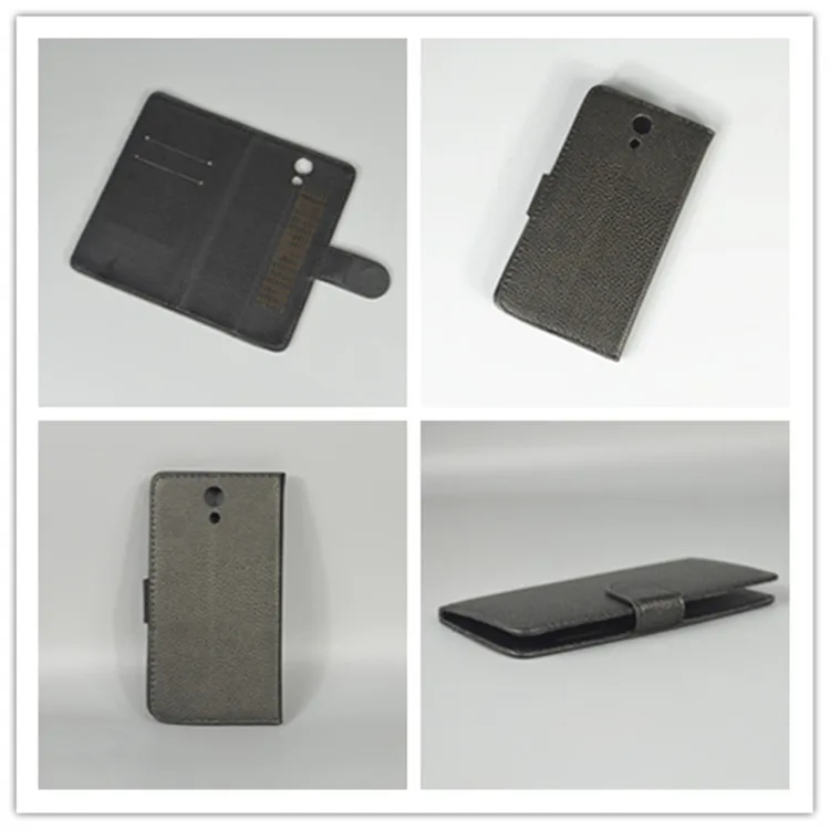 

For HOMOTM HT3/ HOMTOM HT3 PRO Luxury Litchi leather case cover stand function for with 2 Card Holder and pouch slot