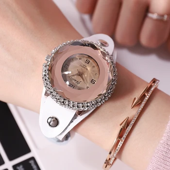 

relogio zegarek 2020 Fashion Dress Watches Brand Luxury Women Watch Rhinestone Crystal Quartz Wristwatch Clock Relogio Feminino