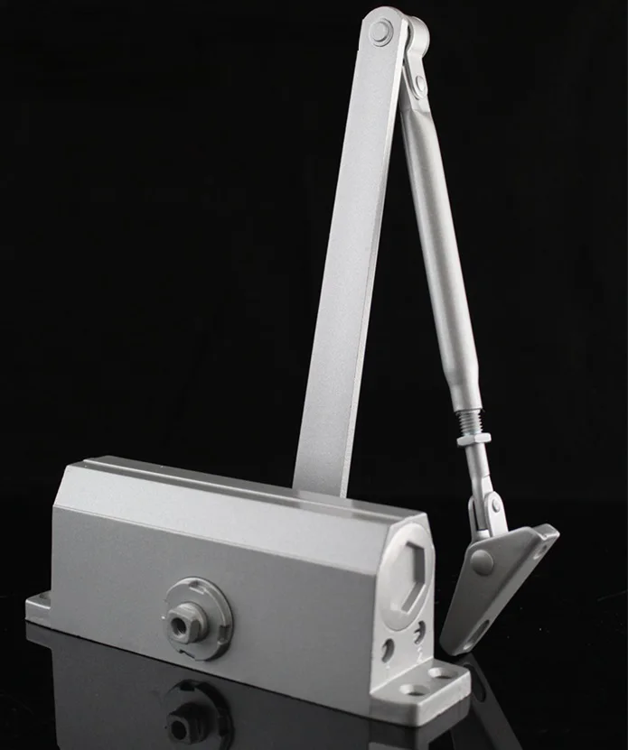

Premintehdw Max. 45KG Light Door Closer - Silver, Aluminum Finish 2-Section Speed Adjustable