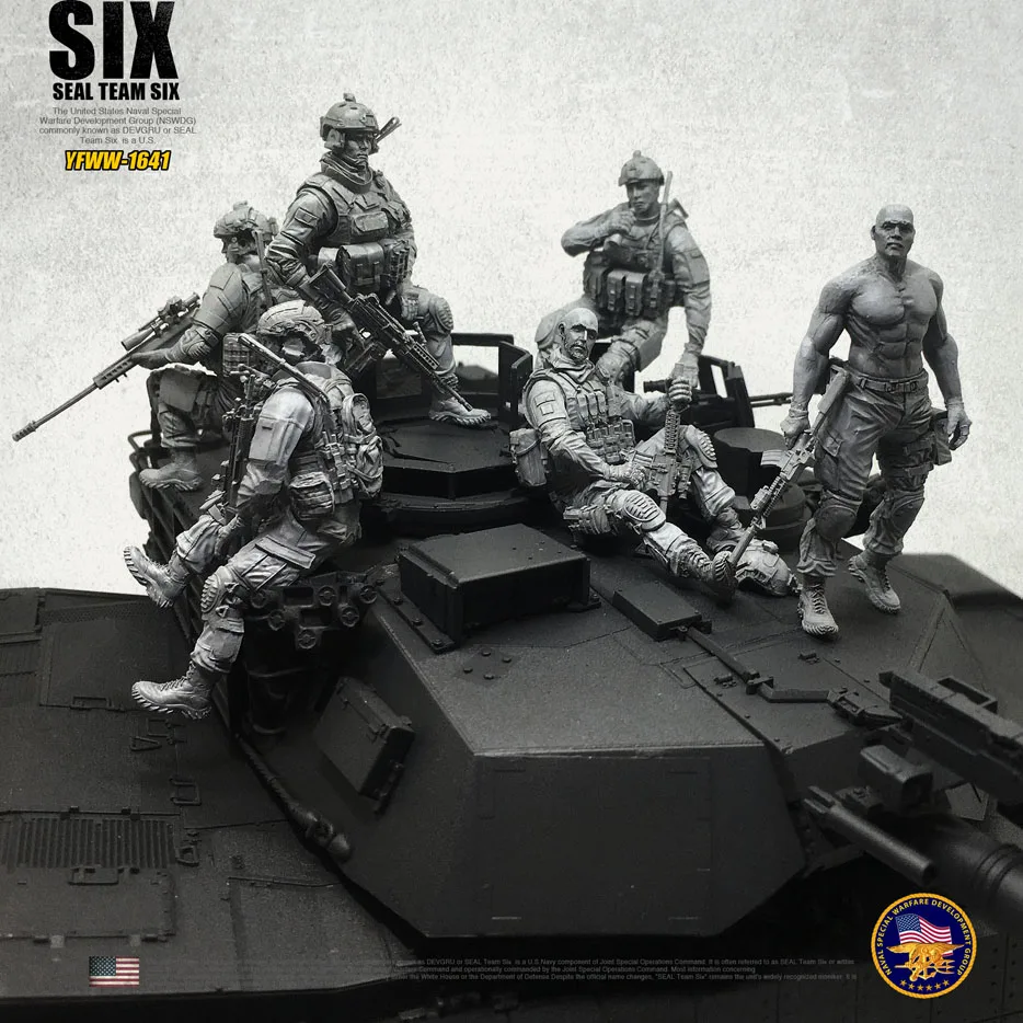 1/35 Современная американская маркировка шесть команд полимерные солдаты 6 шт./лот