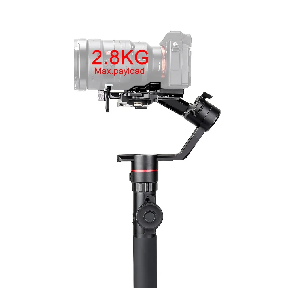 Feiyu AK2000 3-осевой шарнирный стабилизатор для sony Canon 5D Panasonic GH5 GH5S Nikon беззеркальных и однообъективного цифрового зеркального Камера