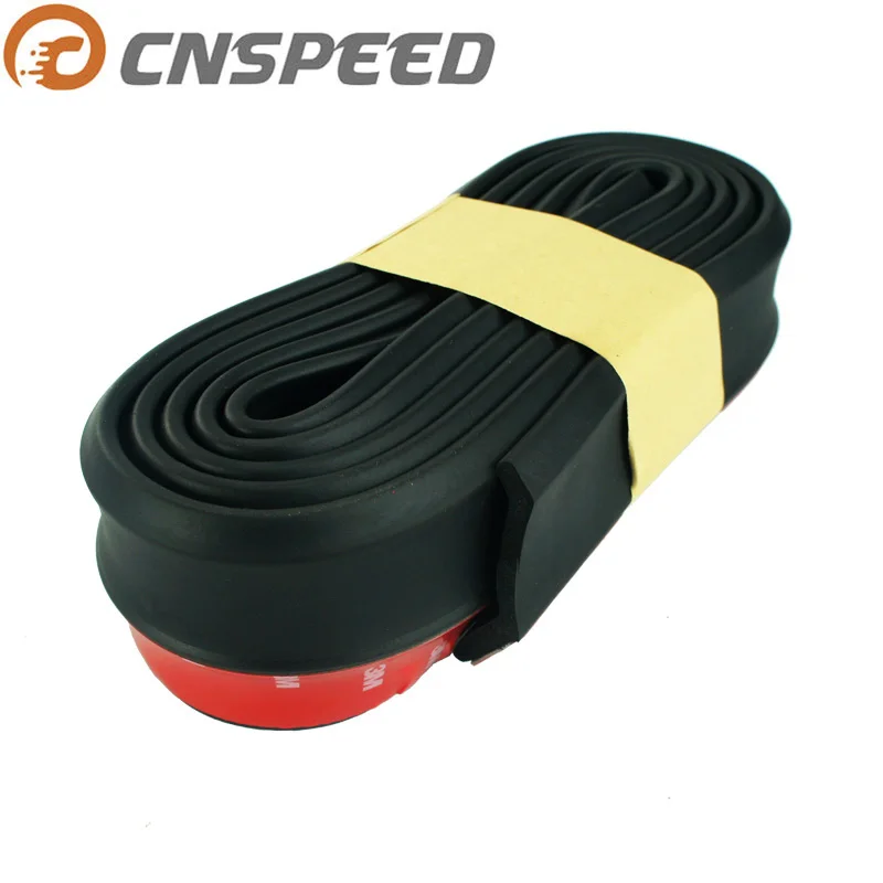 CNSPEED Car 60mm Black Auto Rubber Soft Auto Bumper Strip Width 2.5m