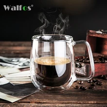 Прибыть снова! 300 мл ручной работы устойчивость к двойной прозрачный Стекло тепла стены чашка Кофе молоко Чай пивная кружка прозрачной Dr