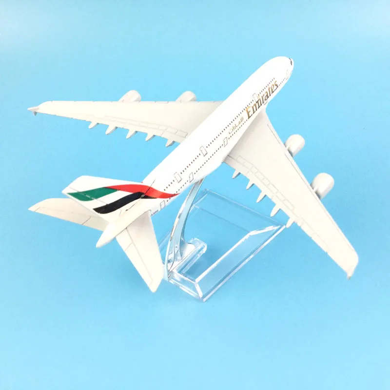 JASON TUTU 16cm Emirates Airbus A380 Plane Model Airplane Model Aircraft Model 1:400 Diecast Metal Airplanes Plane Toy Gift