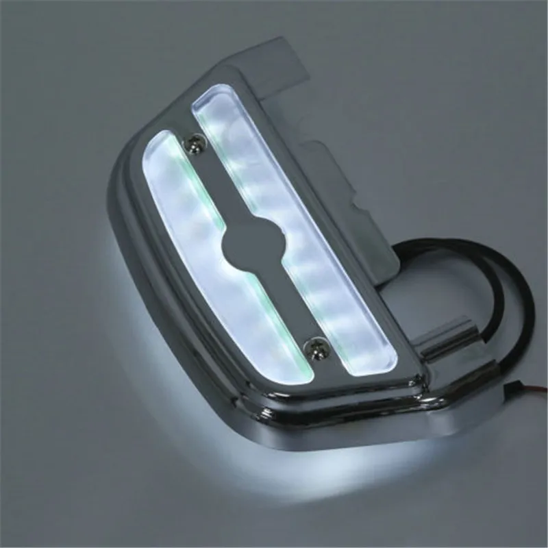  3 Style Led Light Passenger Footboard Floorboard Cover For Harley Touring Softail Road King FLHR Fa - 32921011181