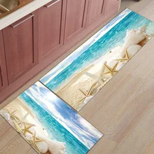 Sunshine пляжная Раковина Морская звезда под питомцем миска для воды еды 2 шт. коврики для входа в дорогу аксессуары для ванной комнаты Комплект обуви