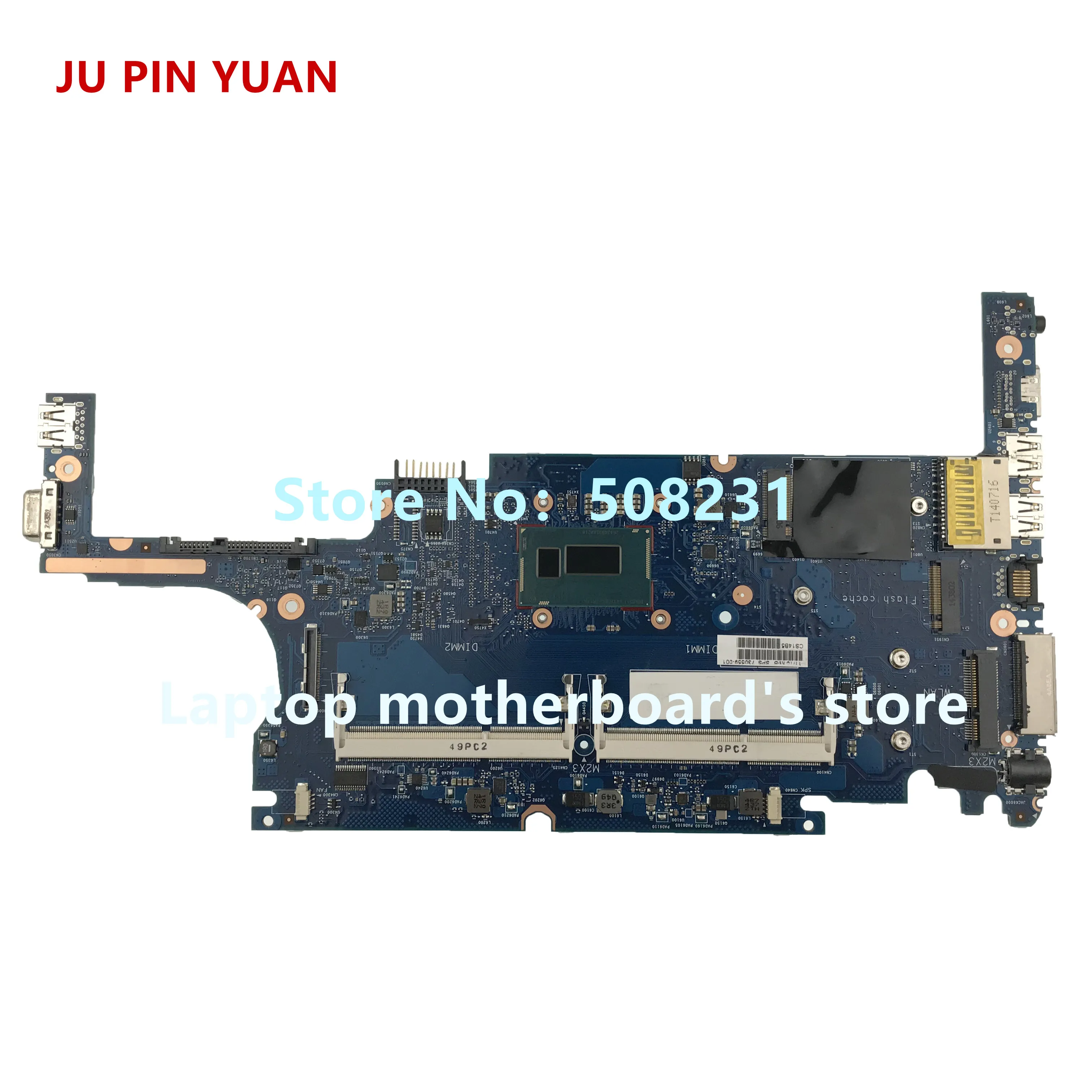 JU PIN юаней за hp 820 G1 Материнская плата ноутбука 730559-001 730559-501 730559-601 с i7-4600U 100% полностью протестированы