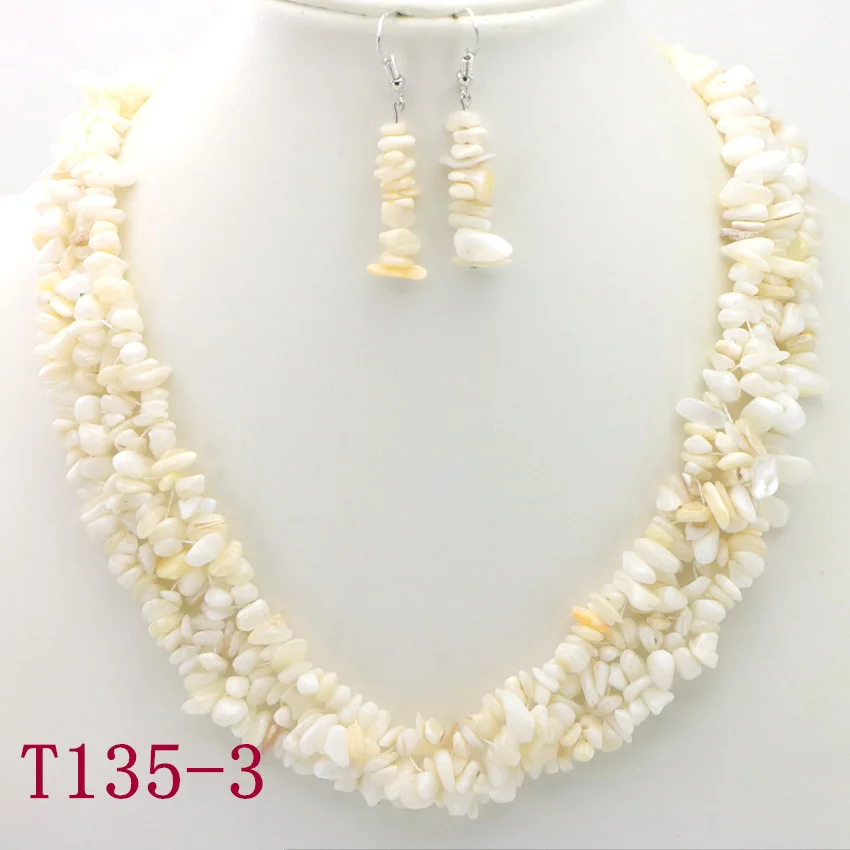 3 Natural shell Necklace daughter necklace big sister necklace sisters necklace mom charm necklace (4)