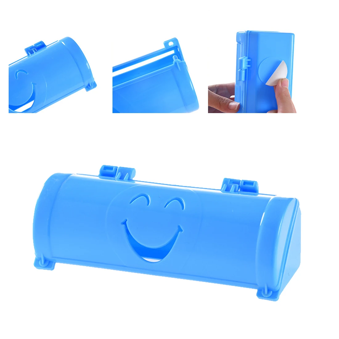 

2018 New Welcomed Candy Color Home Eco-friendly Smile Face Garbage Bags Storage Box Kitchen Paste Type Plastic Container
