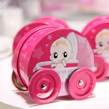 

6 pcs/lot Lovely Portable Iron Candy Storage Box for Baby Birthday Party Gift Candy Jewelry Cosmetic Organizer Packing Boxes