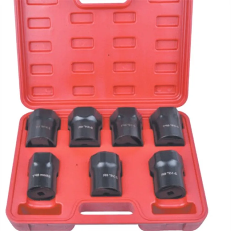 7PCS Wheel Bearing Locknut Removal Socket Set For Toyota Ford Dodge on