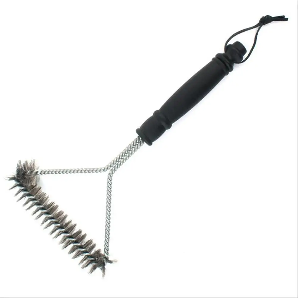 

HobbyLane Non-stick Barbecue Grill BBQ Brush Stainless Steel Wire Bristles Cleaning Brushes with Handle Cooking BBQ Tool Hot