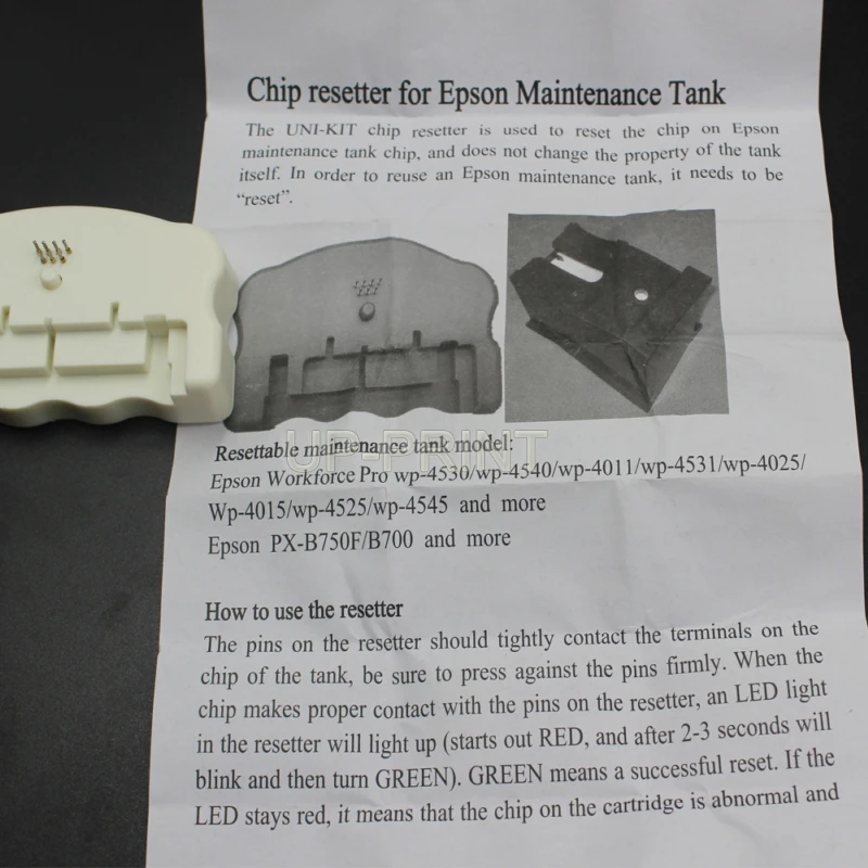 UP 1PC T6710 T6711 Waste Ink/Maintenance Tank Resetter For Epson WP-4010 WP-4020 WP-4023 WP-4090 WP-4520 WP-4530 WP-4533