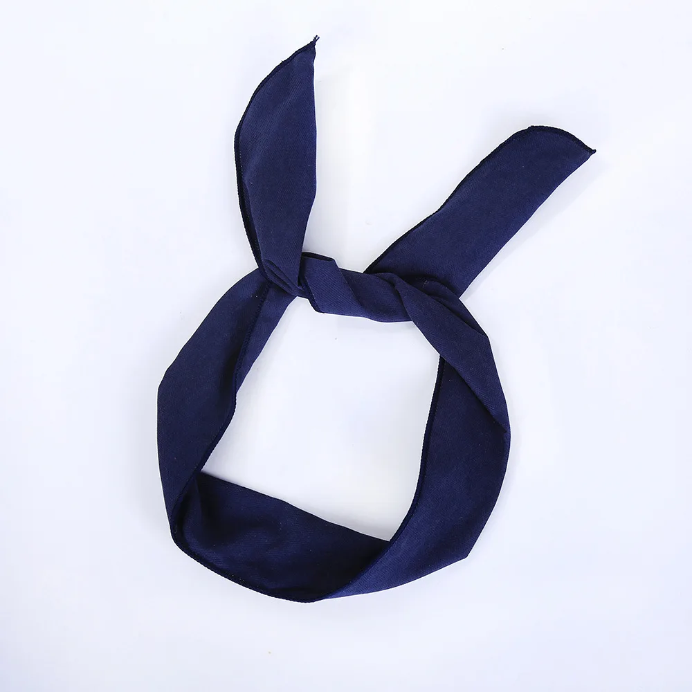 Fashion Women fabric DIY Ties Band Hairbands Headbands for Women Girls Hair Accessories Multi-colors Print Headwear (16)