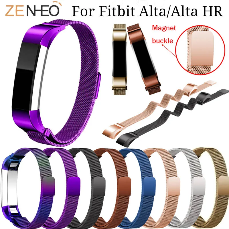 

Stainless Steel Watch Band For Fitbit Alta/Alta HR Milanese magnet loop Bracelet Wrist Strap for Fitbit Alta HR Watches strap