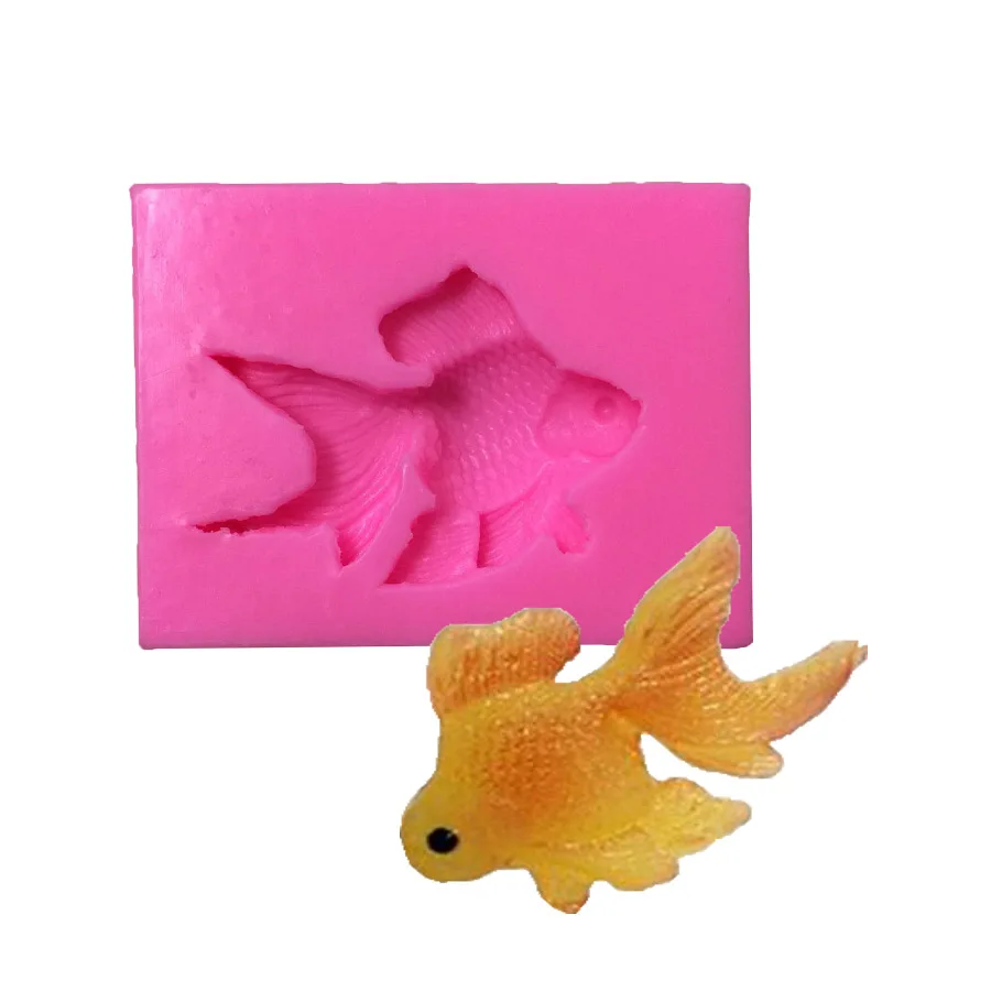 1PCS Fish Shape Food Grade Silicone Soap, Chocolate, Cake Silicone Cake
