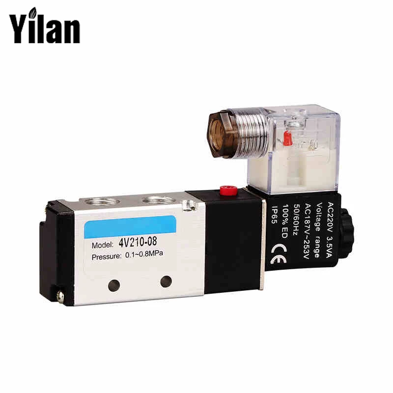 Airtac 4V210 08 superior Solenoid Valve ac 220V,5 way 2 position air