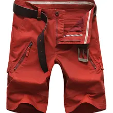 30-42 размер плюс размер брендовая одежда Прямые мужские шорты 4 цвета хлопок Лето мужские повседневные шорты карман