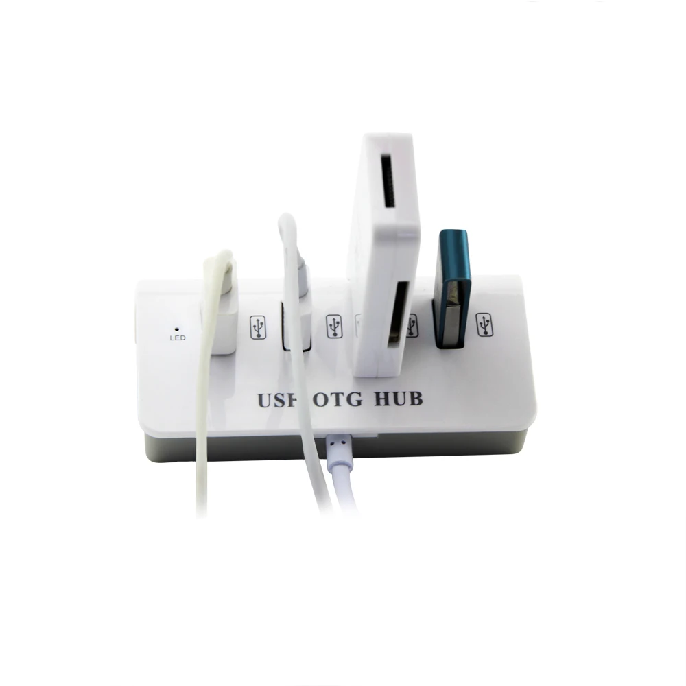 CHUYI USB Hub 3.0 4-port USB3.0 High-speed Splitter Adapter With DC 5V / 2A Power Supply Port For Laptop PC Phone Note