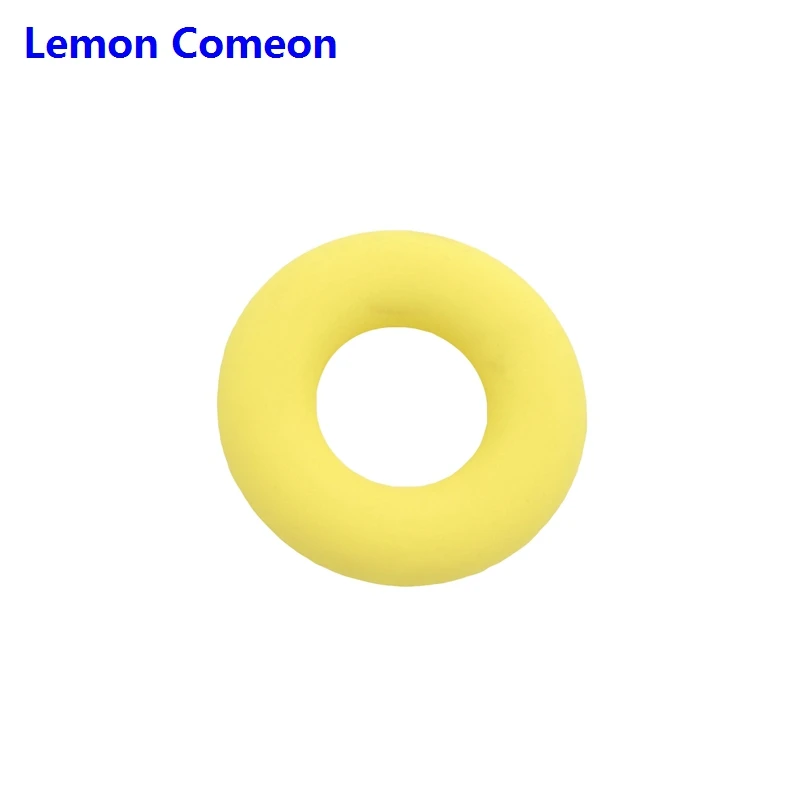 Lemon Comeon 42 мм пищевой силикон бисер ребенок прорезывание зубов кольца игрушки Детские Прорезыватели круг Детские аксессуары детские BPA бесплатно - Цвет: Цвет: желтый