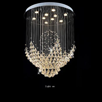 

Modern Lighting Crystal Chandelier Luxury Crystal Clear Led Electrical Appliance Ceiling Lamp For Dining Room Interior Interior